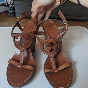Gucci double G wedges